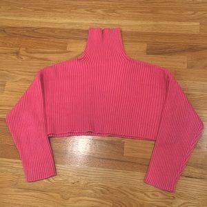 Pink Crop Sweater